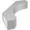 Ekena Millwork 4-in. W x 20-in. D x 28-in. H Legacy Architectural Grade PVC Knee Brace BRCP04X20X28LEC - alternate 3